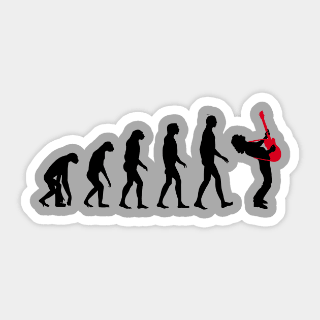 Rock Evolution Sticker by CheesyB